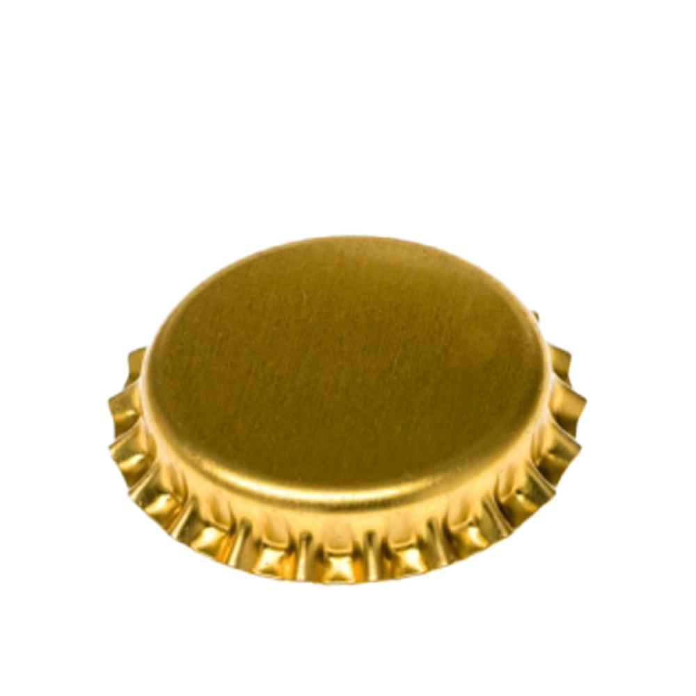 26mm Kronkorken gold, Beutel a. 100 Stück