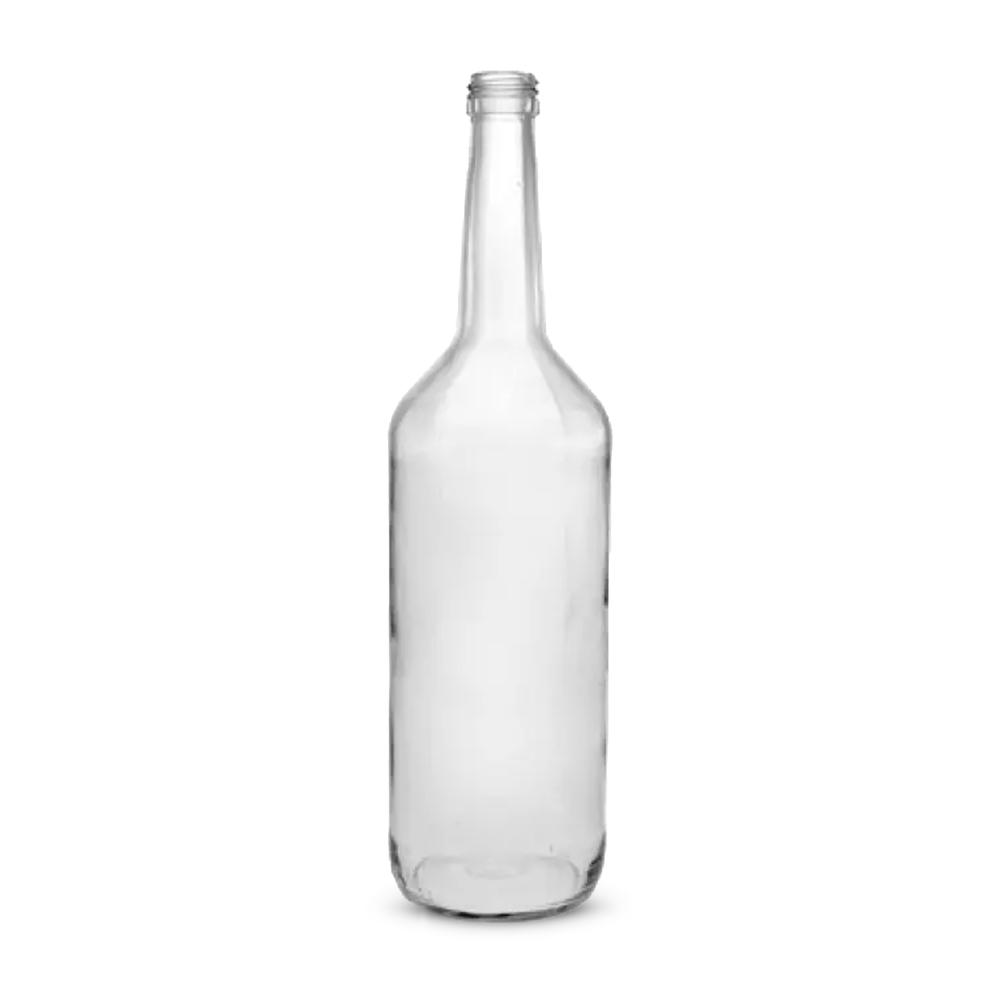 700ml Gradhalsflasche weiß PP28, Karton a. 30 Stück