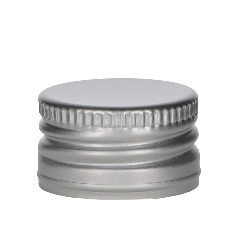 PP28 Schraubverschluss Alu, silber, mit Gewinde, Beutel a. 100 Stück