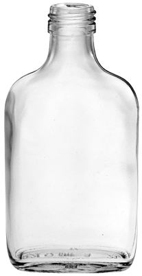 100ml Taschenflasche weiß PP28, Karton a. 91 Stück