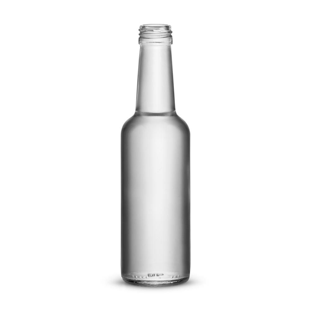 250ml Gradhalsflasche weiß PP28, Karton a. 36 Flaschen