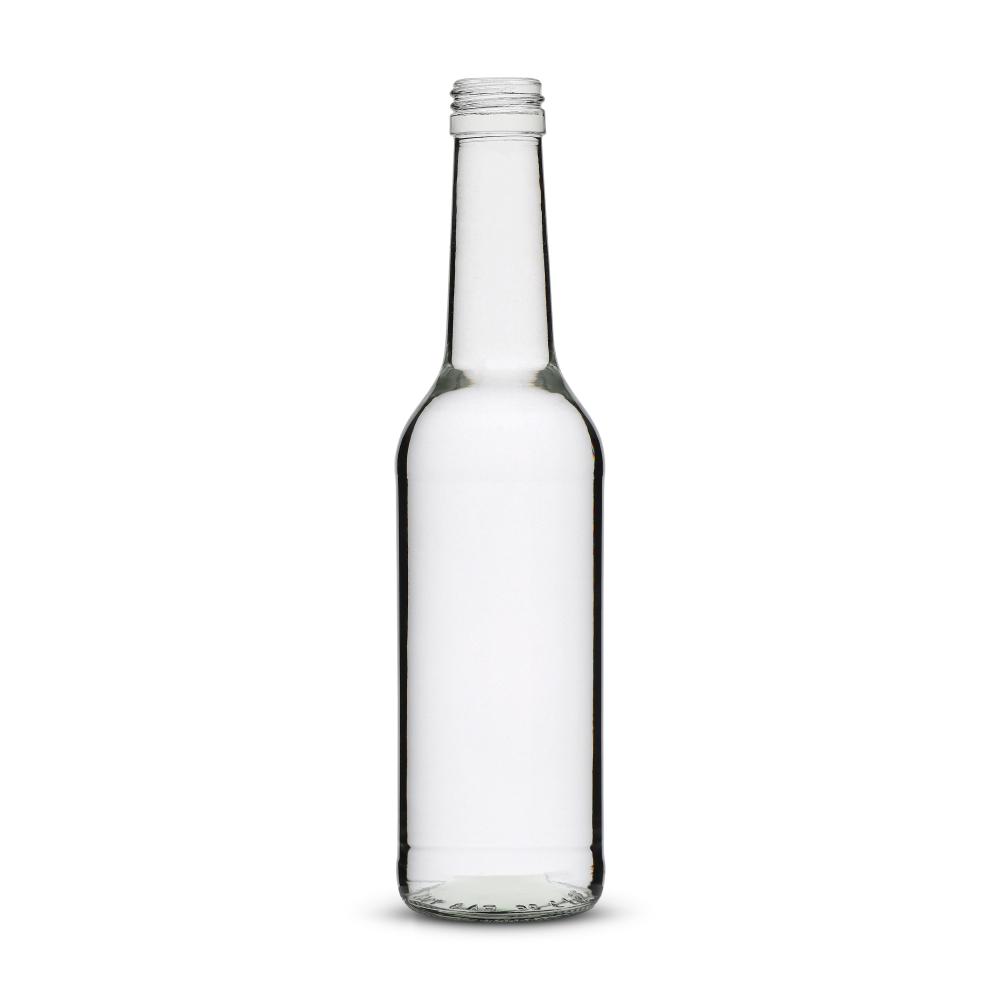 350ml Gradhalsflasche weiß PP28, , Karton a. 68 Stück