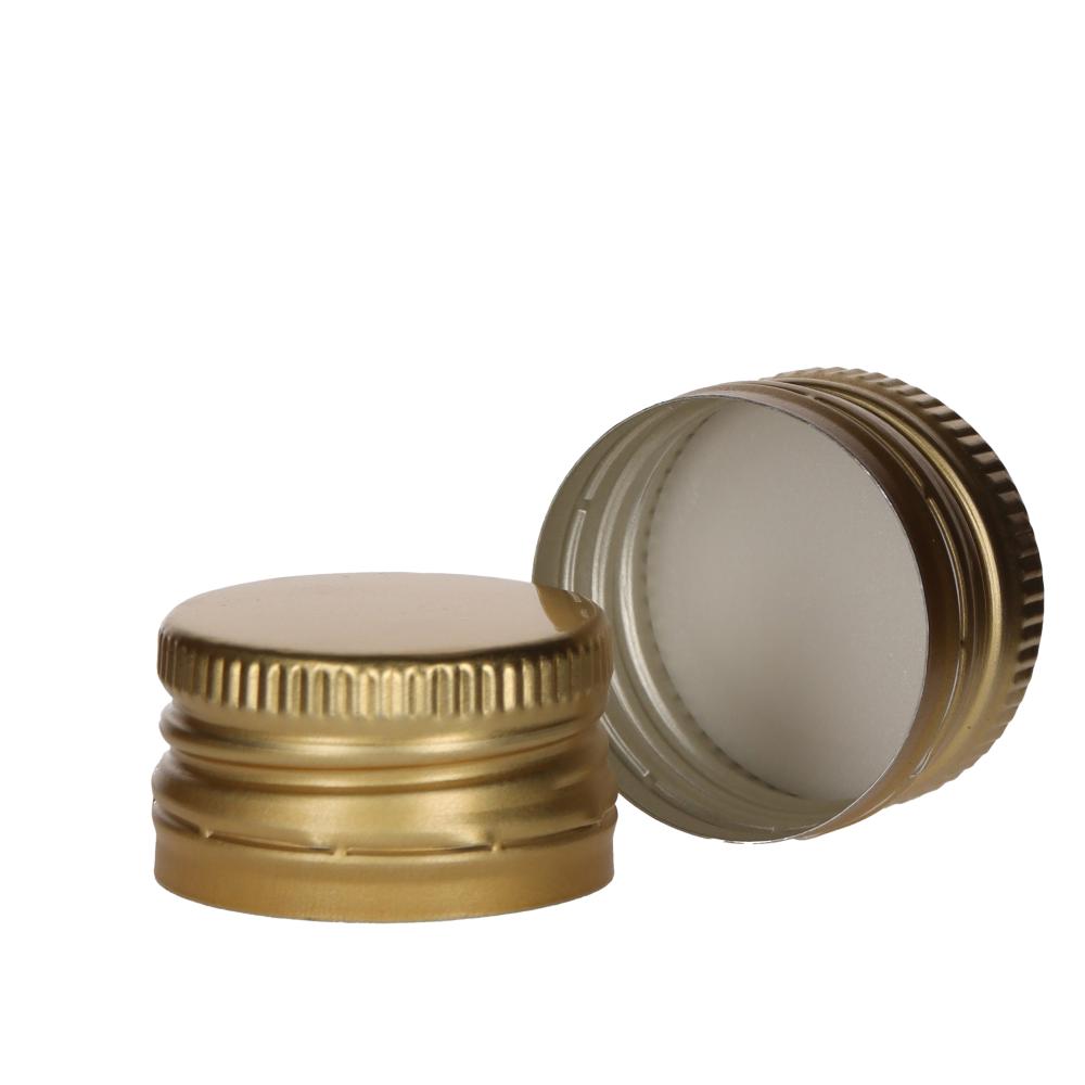 PP31,5 Schraubverschluss Alu, gold, mit Gewinde und Sicherungsring für Handverschlusszange, Beutel a. 100 Stück